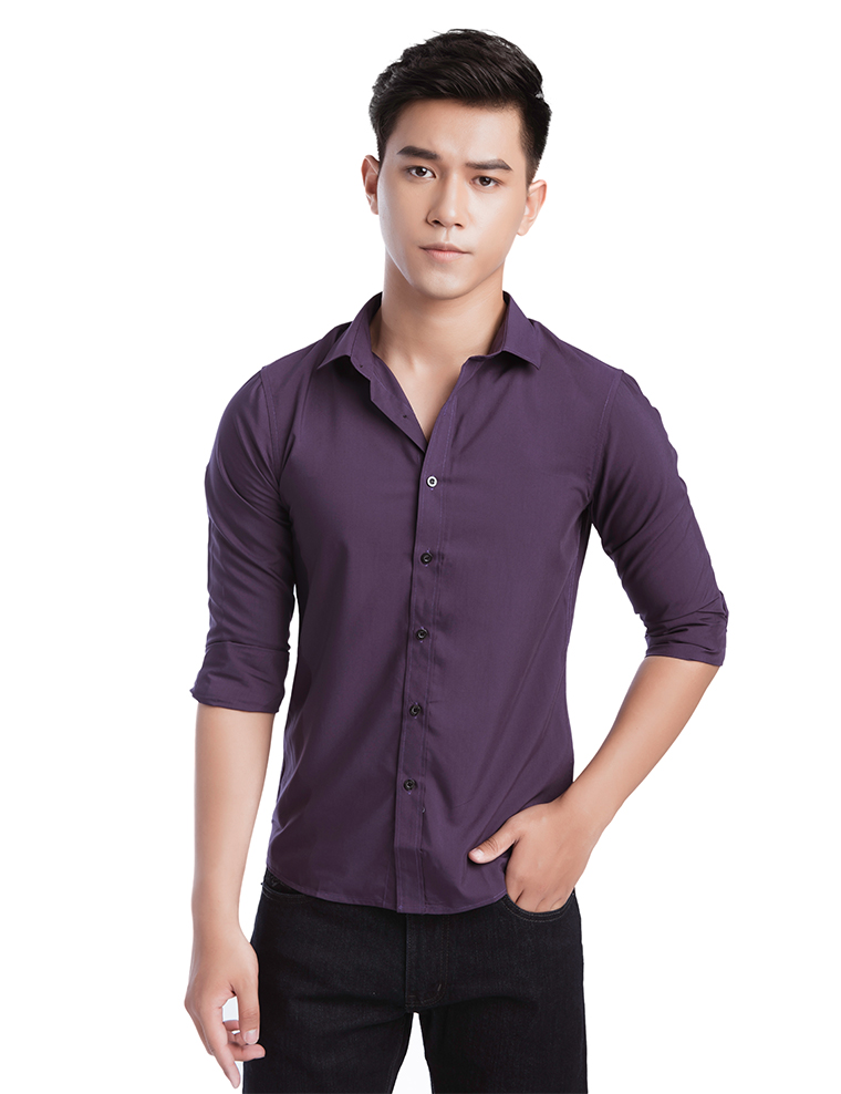 Áo Sơ Mi nam Vải Lụa Chống Nhăn LS1