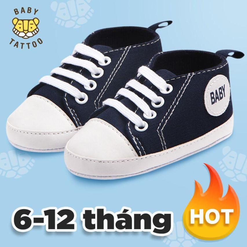 BABY TATTOO Giày tập đi cho bé sơ sinh nhỏ Bé mang vào không dễ rớt Giày thể thao đế mềm 6-12 tháng giá rẻ