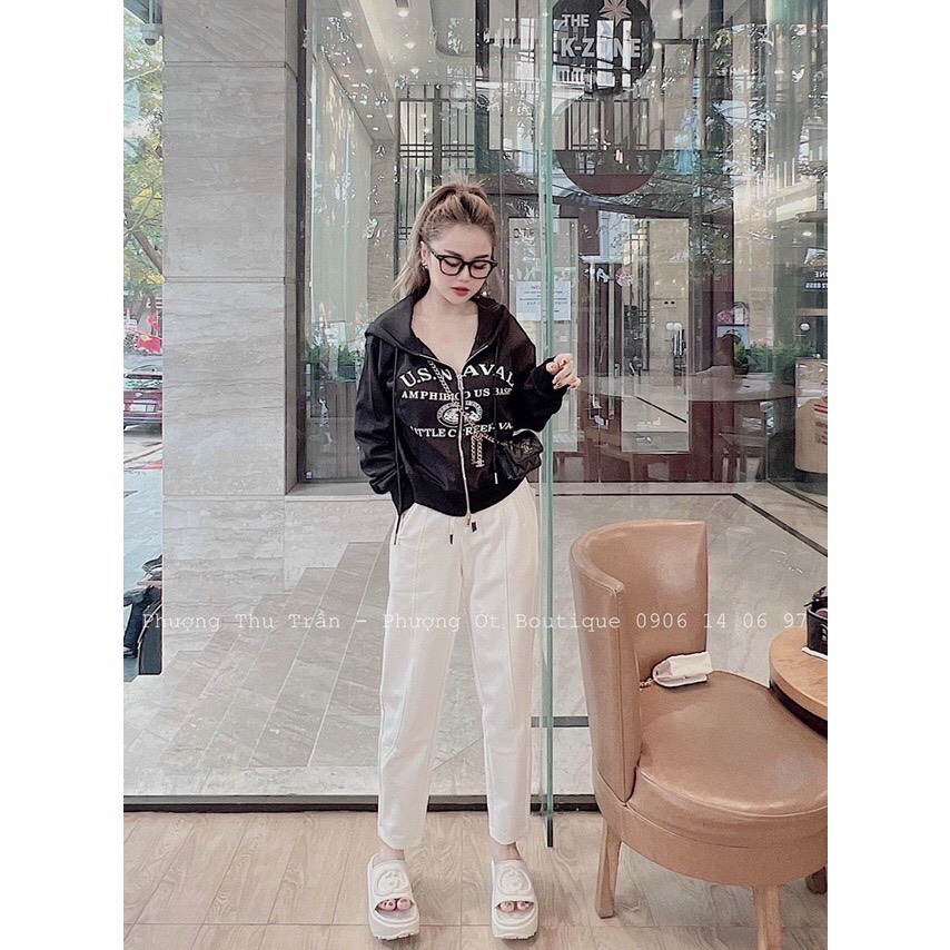 Quần baggy cạp chun dây rút chất ruby lót nỉ-XMPĐ-Mã 191