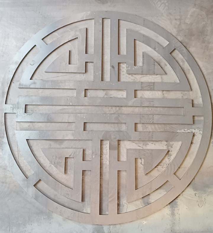 Chữ thọ sắt cnc