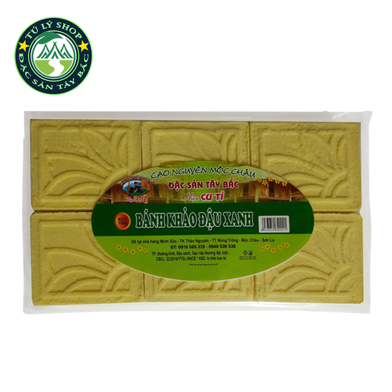 Bánh khảo đậu xanh Mộc Châu 150g (Hiệu Cu Tỉ)