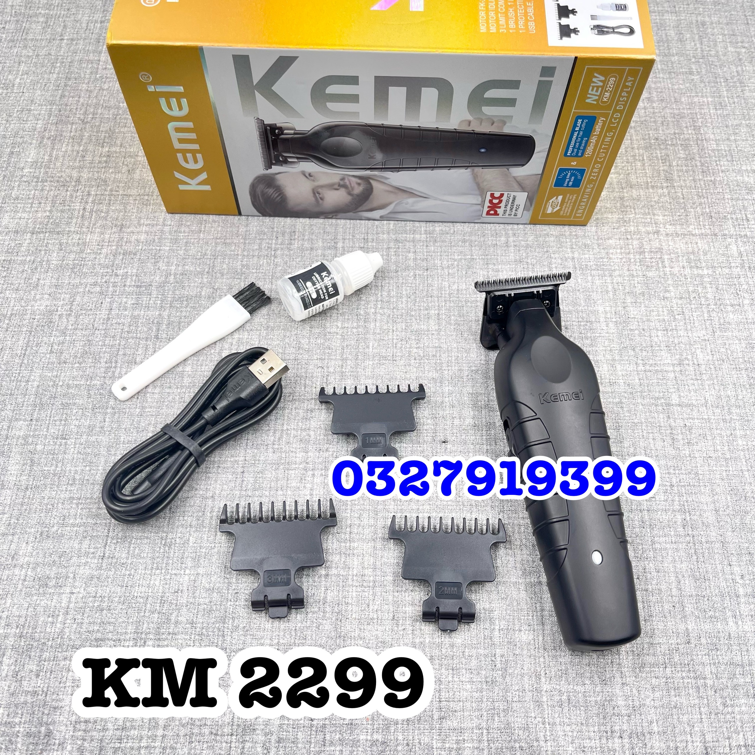 Tông đơ chấn viền kemei 2299 - phiên bản mới