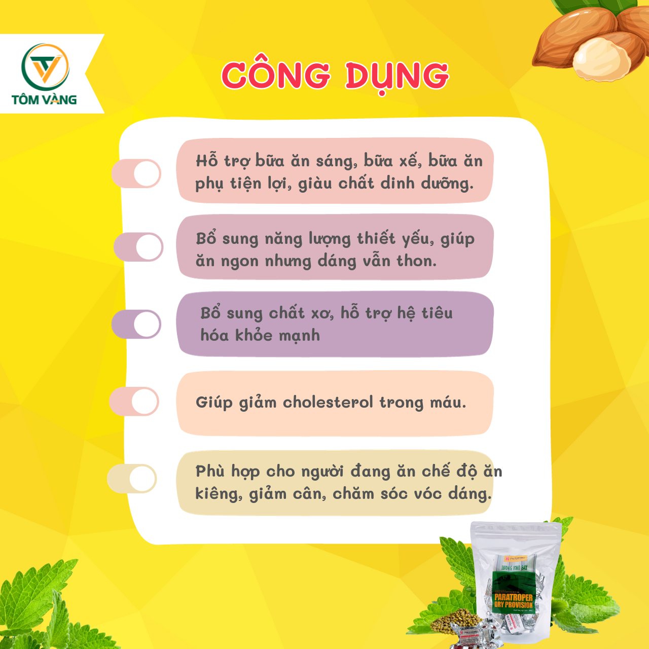 Lương khô bay mini quân đội - TÔM VÀNG