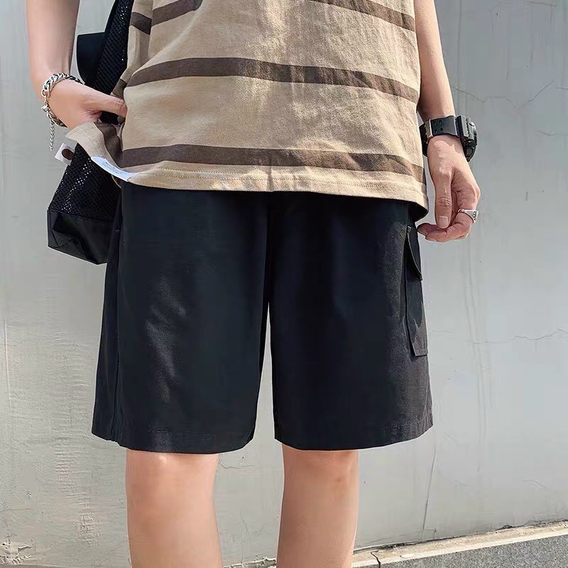 Quần short nam Kaki Lưng Thun co giãn Vải Đẹp 2 Màu