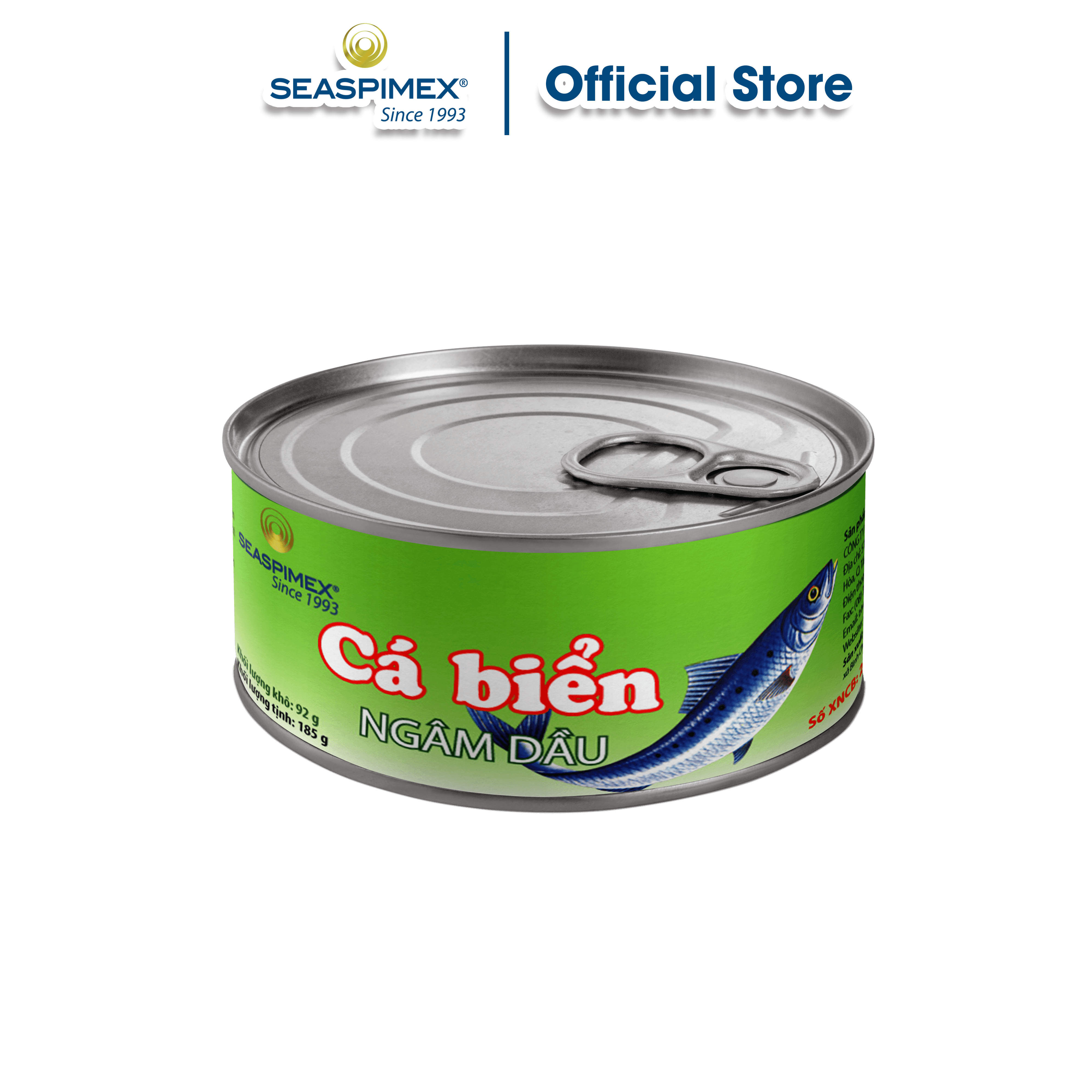 Cá Biển Ngâm Dầu SEASPIMEX 185gr