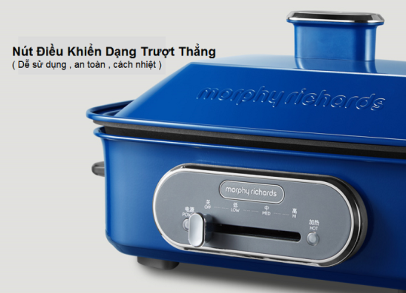 Bộ nồi lẩu nướng đa năng cao cấp Morphy Richards MR9088 công suất 1400W