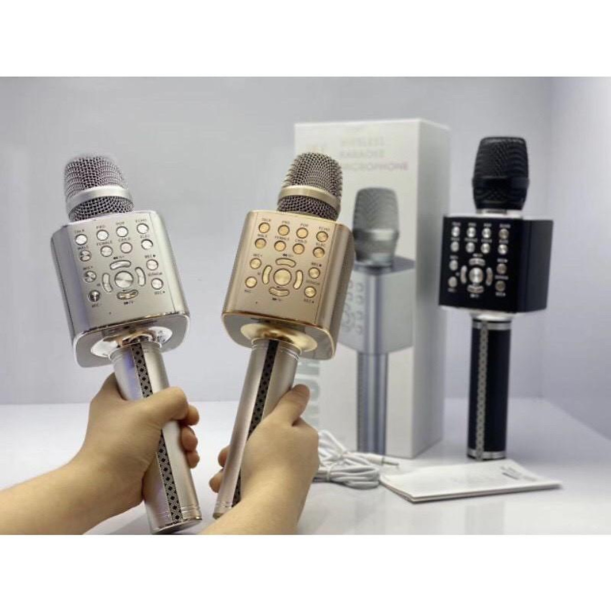 Micro Bluetooth Hát Karaoke Không Dây YS-97 Đa Năng, Micro Bluetooth, Micro không dây, mic bluetooth, mic karaoke, mic thu âm, mic karaoke không dây (bảo hành 12 tháng)