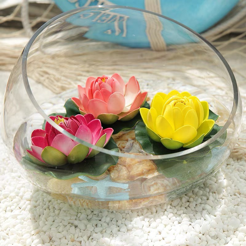 Hoa Giả Hoa Sen Thả Nước 10Cm
