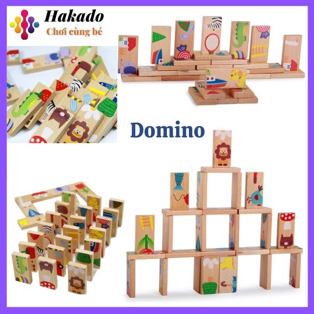 Đồ chơi Domino các con vật học tiếng anh