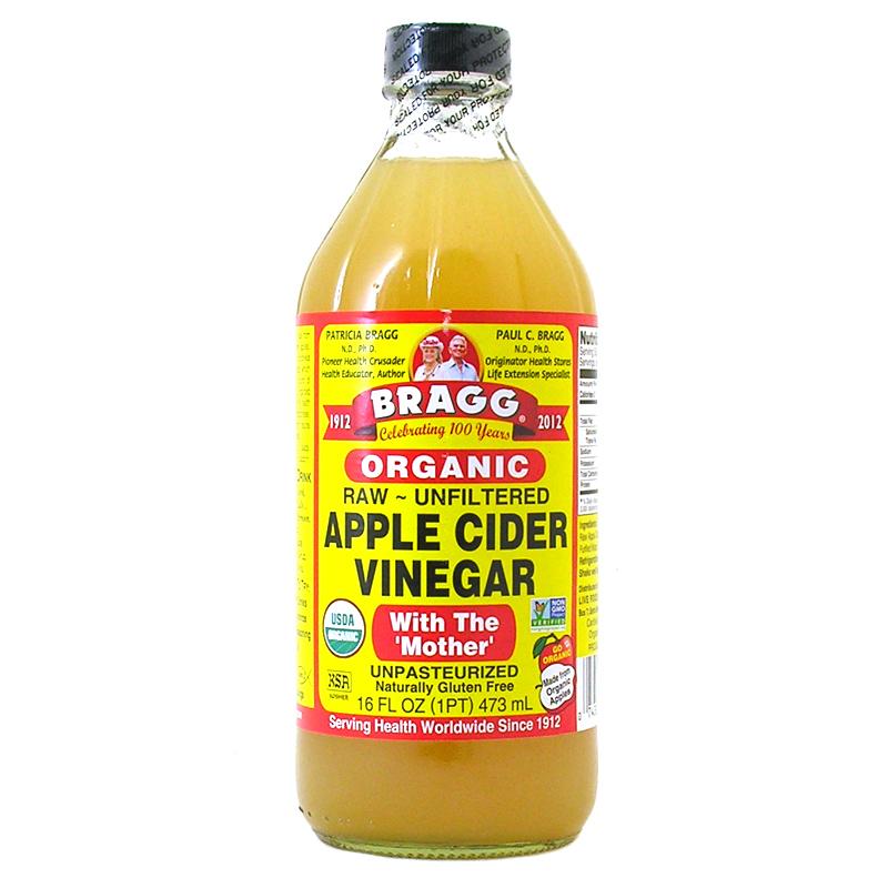 GIẤM TÁO HỮU CƠ BRAGG 100ML (Hàng mỹ, chiết, có giấm cái)
