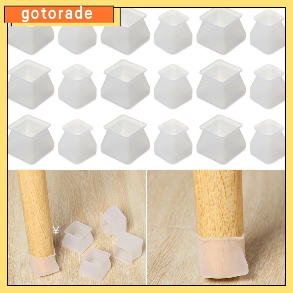10pcs Chair leg cover Square Silicone Chair Leg Caps Table Cover Feet Pads Floor Protectors