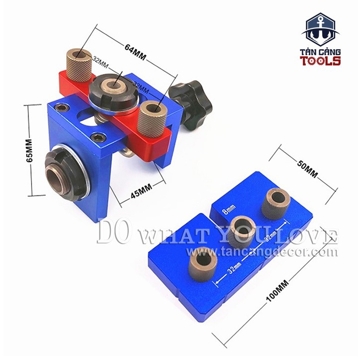 Bộ Cử Khoan Ốc Cam Và Chốt Gỗ Bản Đầy Đủ X150B