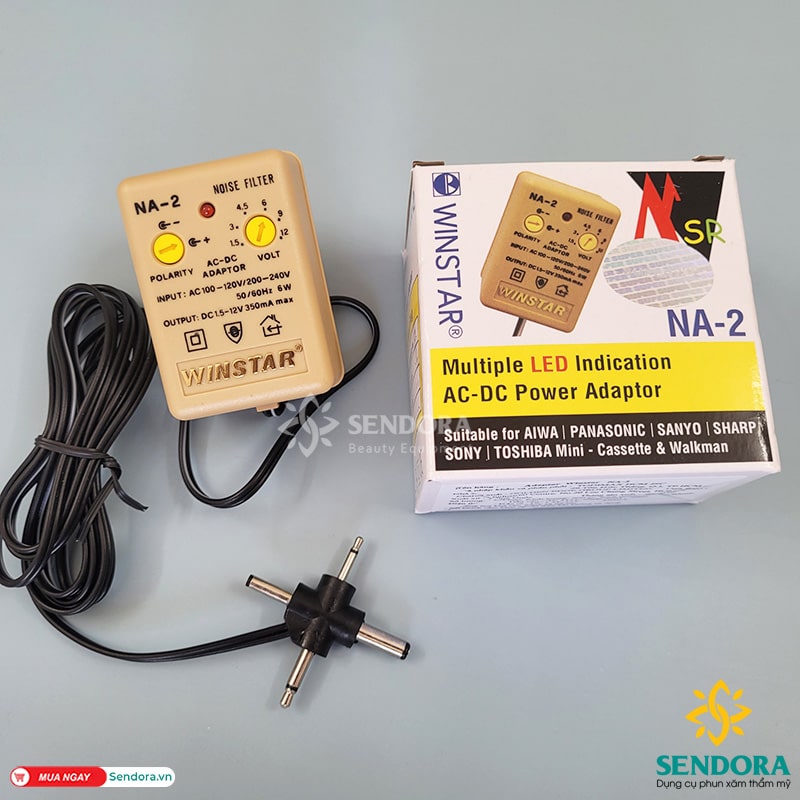 [HCM]Sạc đa năng máy phun xăm (Adapter) Winstar NA-3, NA-2