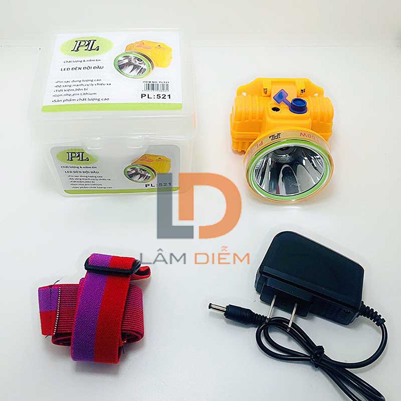 Đèn pin sạc đội đầu led siêu sáng 3 chế PL 521