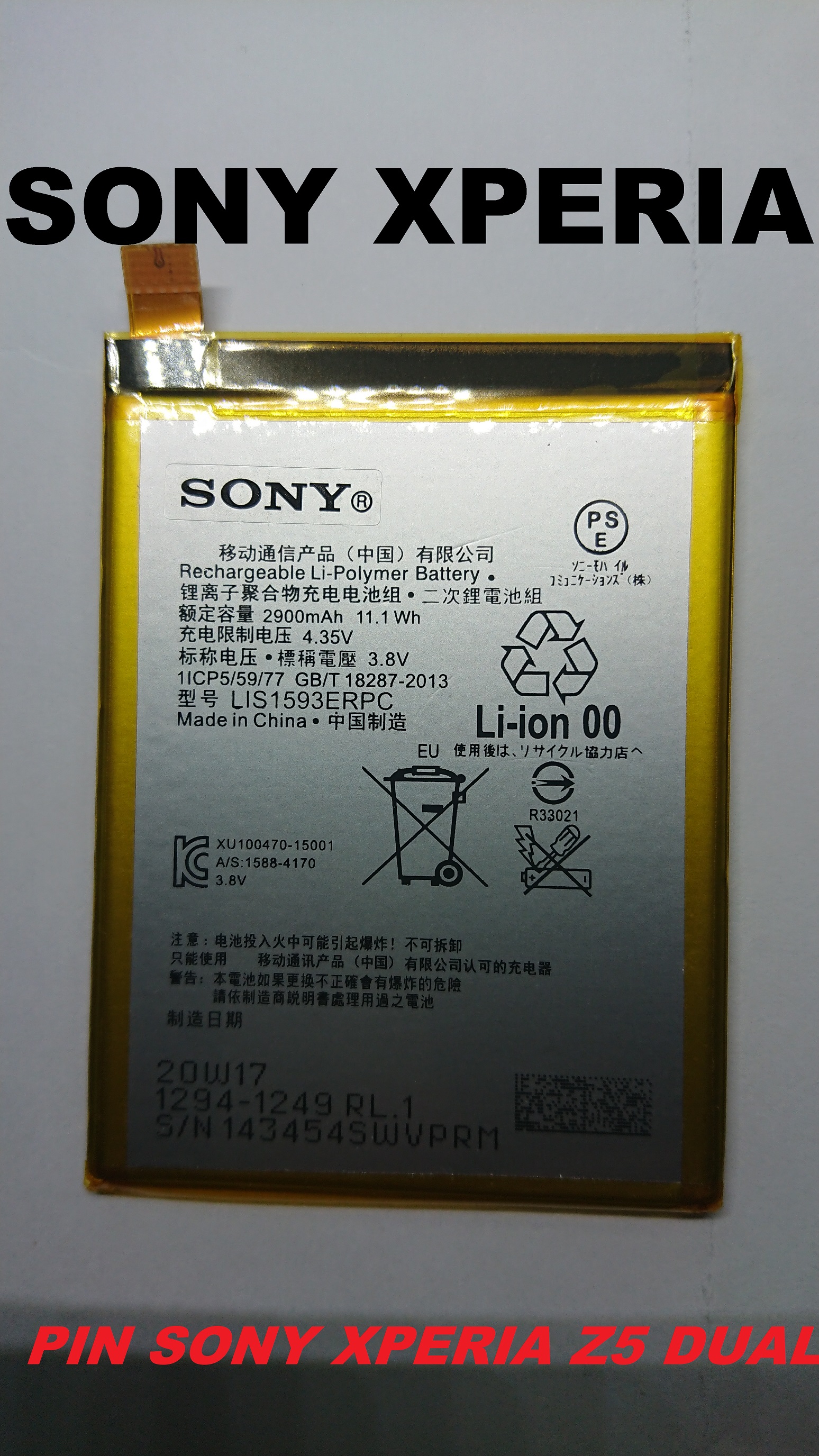 [PIN CHUẨN SONY XPERIA Z5 DUAL-E66XX]