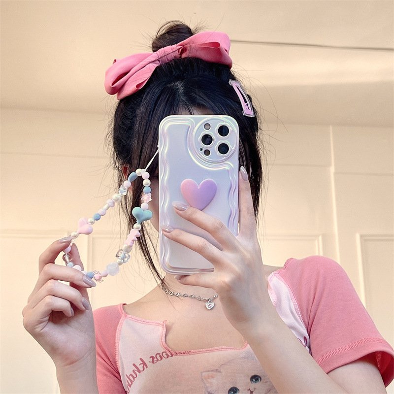 Ốp iphone full viền Tim holoram