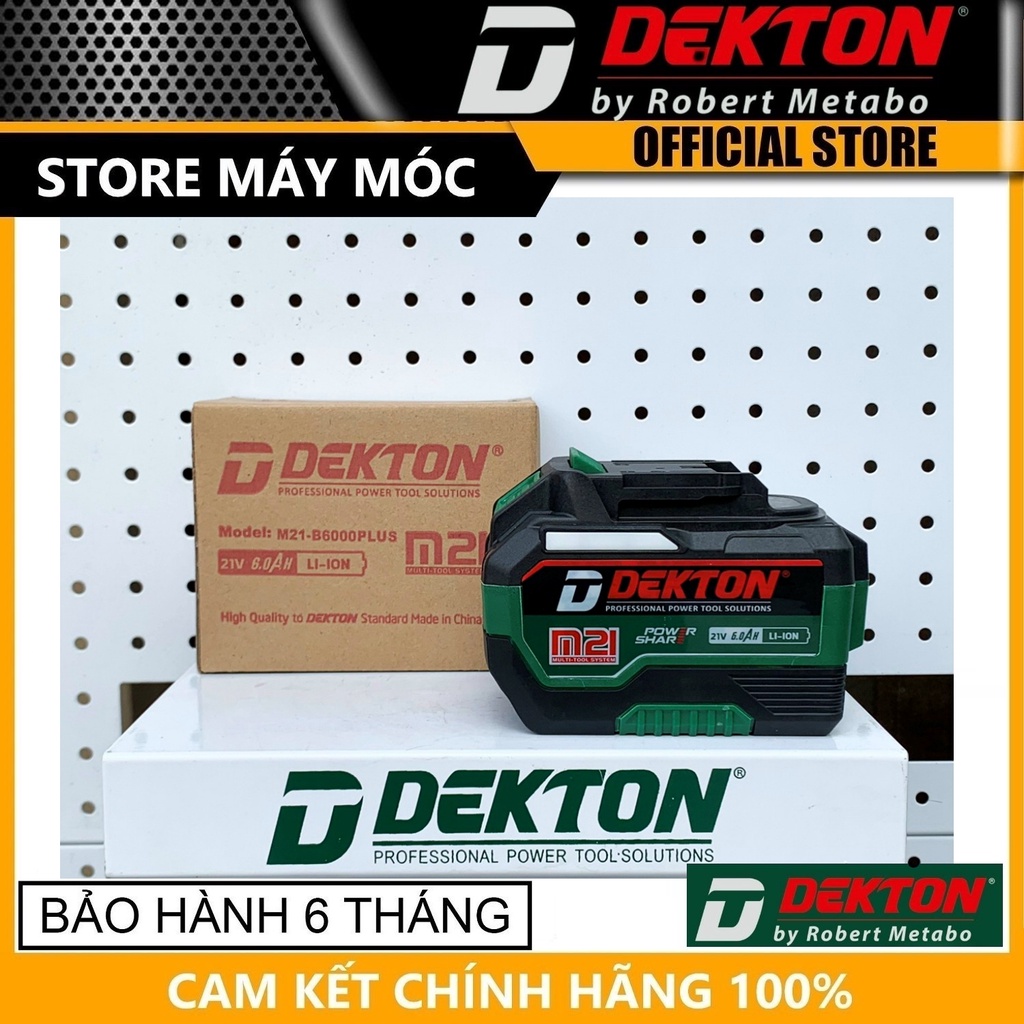 PIN 21V 6AH DEKTON M21-B6000PLUS - HÀNG CHÍNH HÃNG