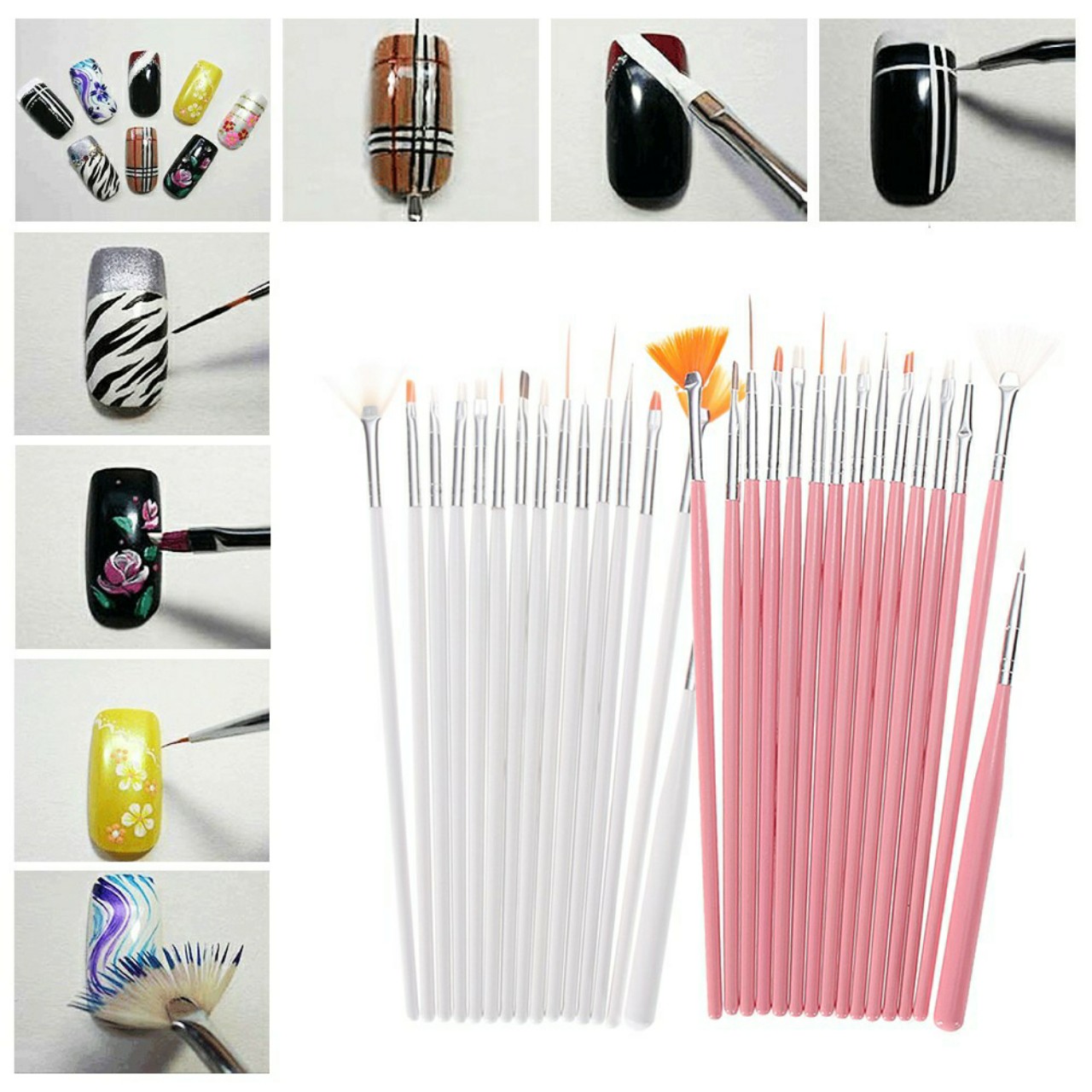 Bộ cọ vẽ hoa 15 chiếc chăm sóc trang trí móng làm nailart