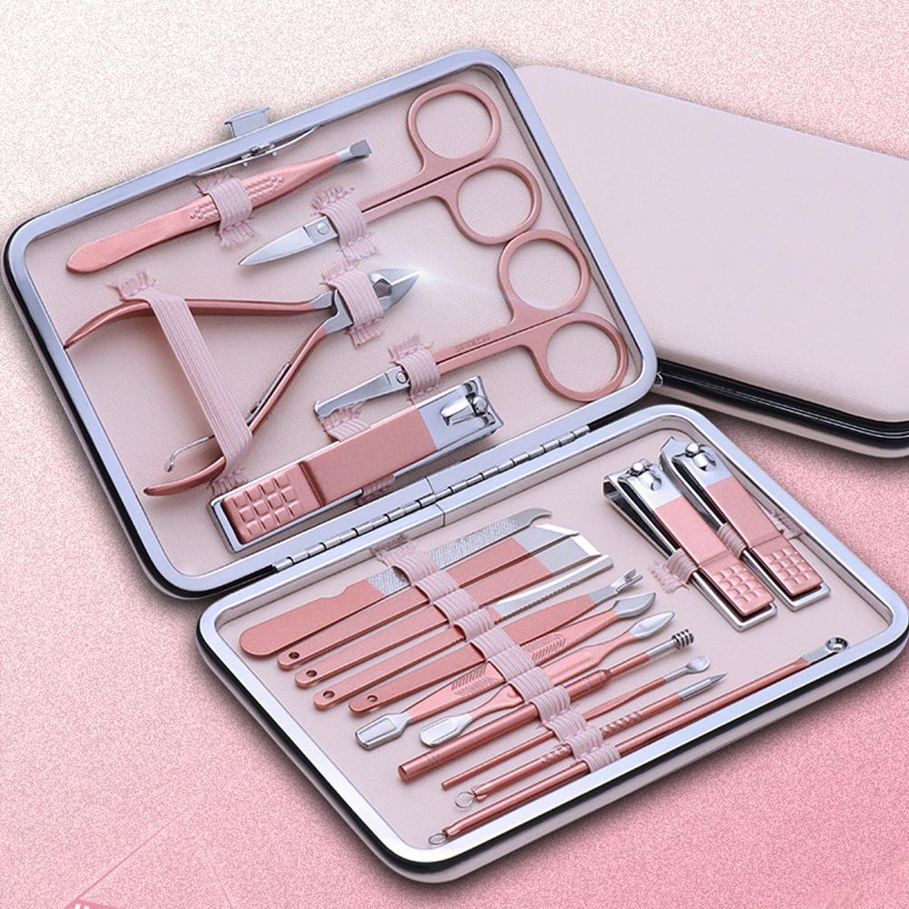 BỘ DỤNG CỤ BẤM MÓNG TAY 18 MÓN (Dụng cụ cắt móng, làm móng, lấy ráy tai, mụn tiện dụng)