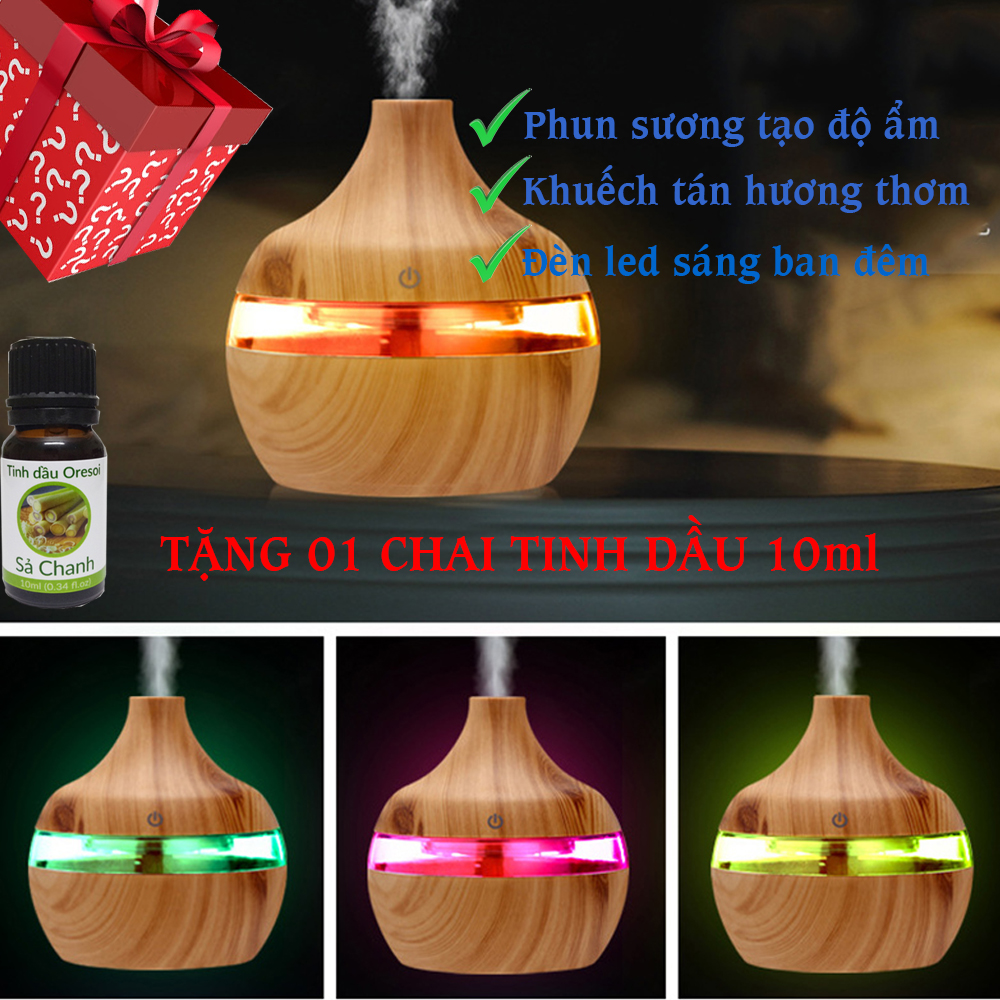 Máy Phun Tinh Dầu, Máy Khuếch Tán Tinh Dầu Siêu Âm, Máy Phun Sương Tinh Dầu, Máy Xông Hơi Tinh Dầu, Máy Xông Tinh Dầu Phun Sương.[HÀNG CAO CẤP] THANH LỌC KHÔNG KHÍ, TỐT CHO SỨC KHỎE.TẶNG 01 LỌ TINH DẦU- GIAO HÀNG TOÀN QUỐC.
