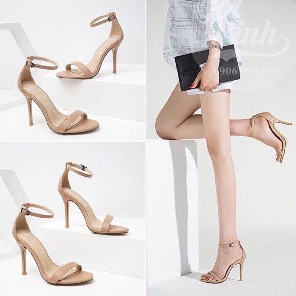 Giày Cao Gót Nhọn 9p Quai mảnh Bít Gót SD178