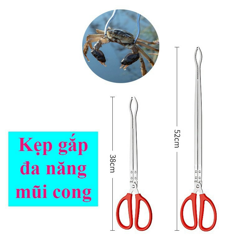 Kẹp bắt lươn cua cá hải sản