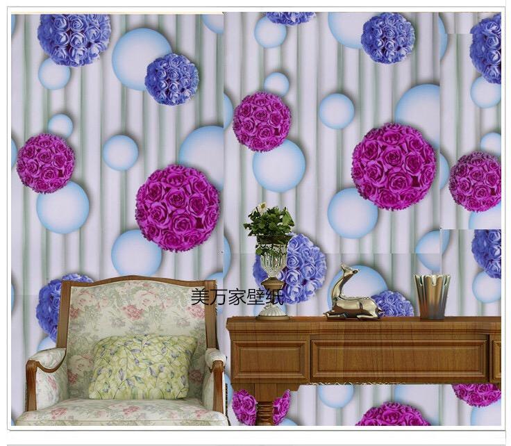 10m decal giấy dán tường - hoa cẩm tú cầu