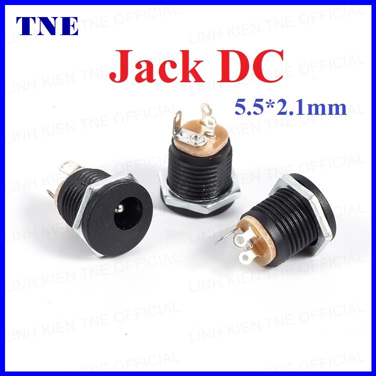 [Bộ 3] Jack nguồn cái chân ngồn DC005 5.5x2.1mm