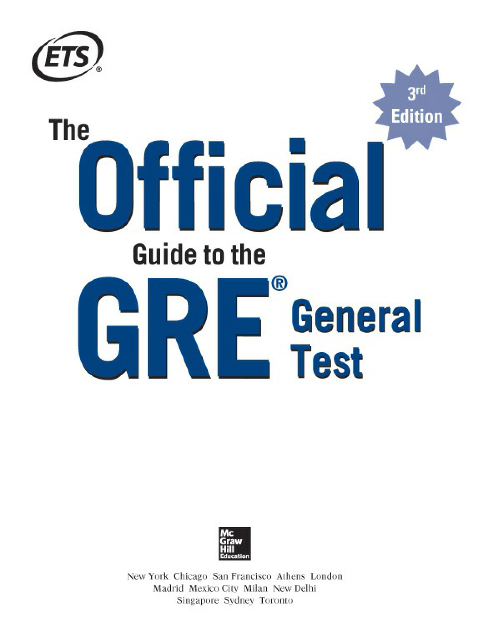 Sách The Official Guide to the GRE General Test - ACB Bookstore
