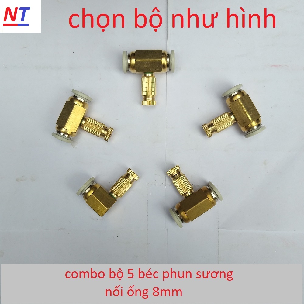Bộ 5 đế đồng + béc phun sương làm mát