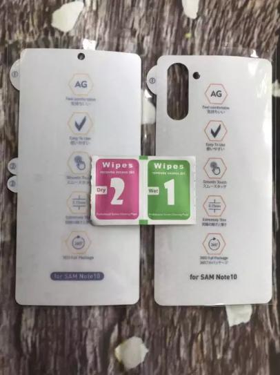 (CHỐNG VÂN TAY) PPF chống vân tay mặt lưng Samsung Galaxy Note 10Note 10plusNote 10pro Mặt tước và mặt sau