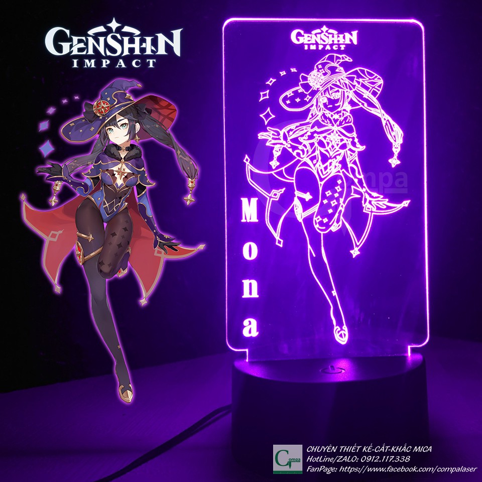 Đèn Ngủ Genshin Impact Mona Type 01