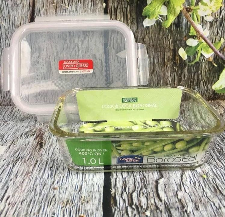 Hũ thủy tinh Lock&lock LLG445 (Trắng)