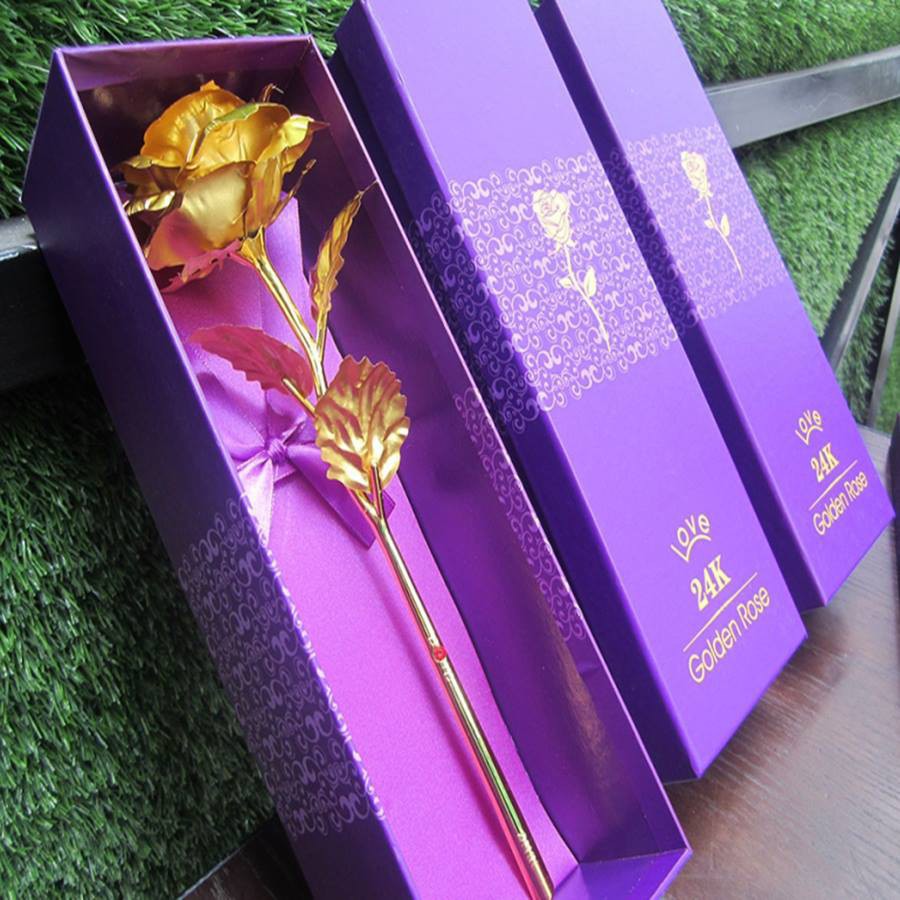 Hot 2021 Hoa Hồng Mạ Vàng 24K