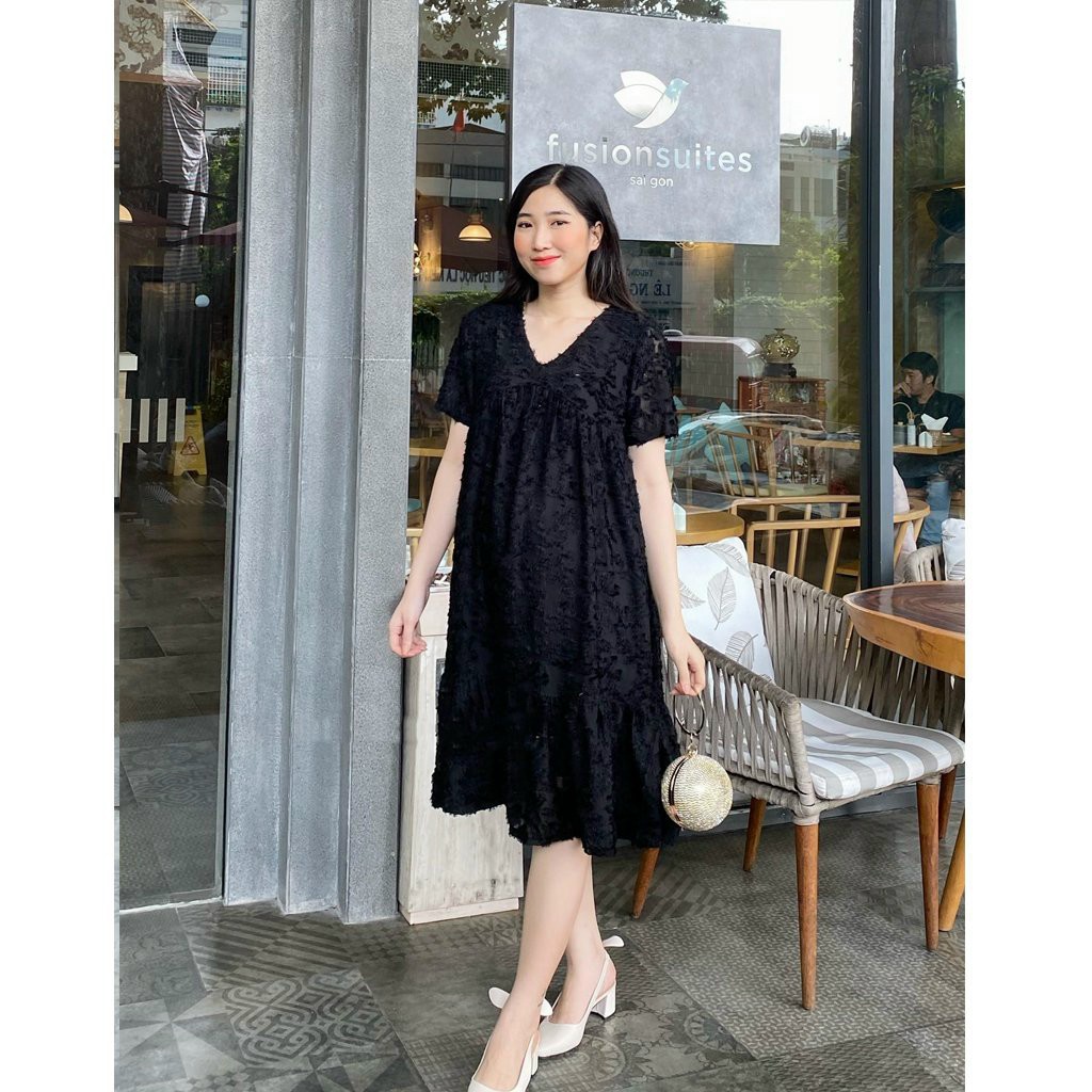 [FREESHIPMAX] Đầm bầu thời trang thiết kế cao cấp rẻ đẹp - Váy bầu suông dự tiệc đẹp dáng dài kẻ caro