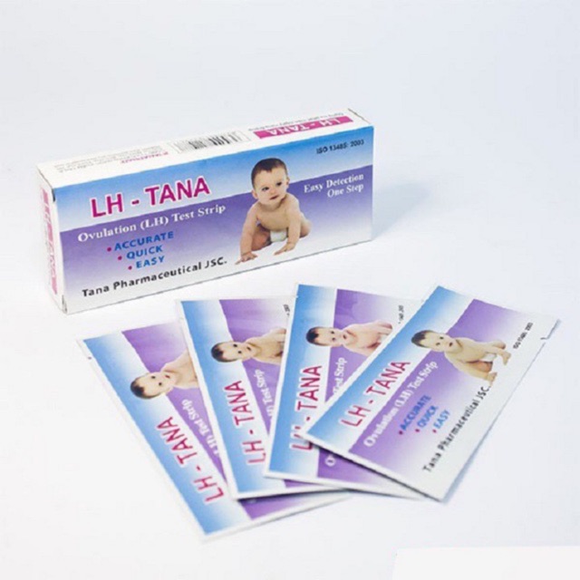 [HCM] Que thử rụng trứng LH TANA Tanaphar Ovulation Test Strip bộ dụng cụ phát hiện ngày rụng trứng, giúp sinh con hiệu quả