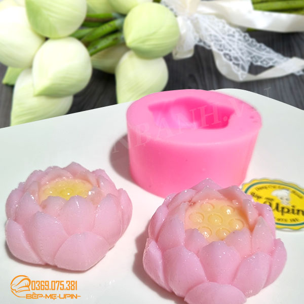 Khuôn hoa sen nở silicon HS74