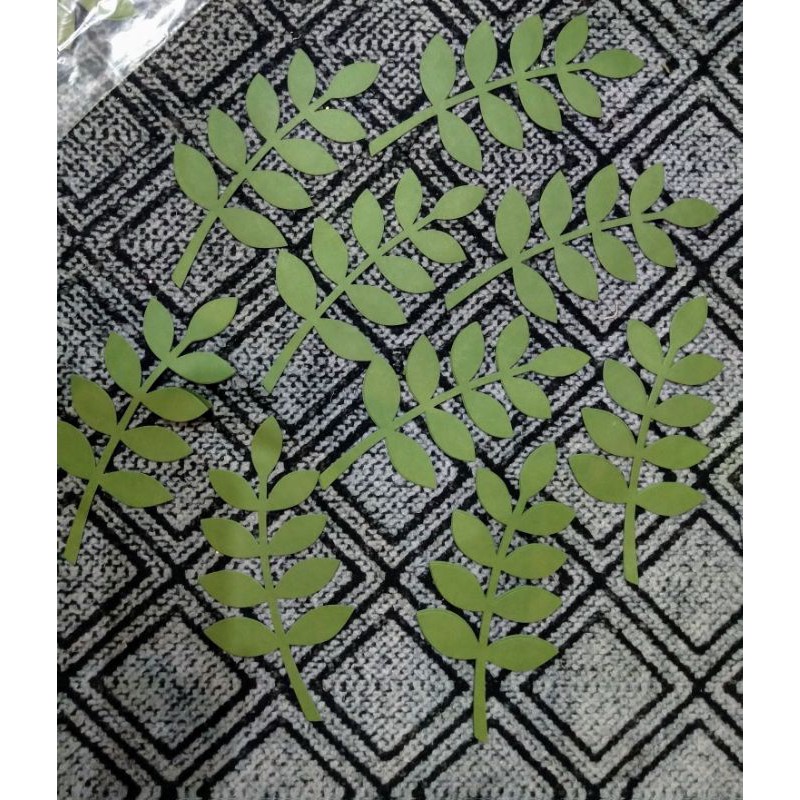 15 Lá giấy cắt sẵn size to 15 lá
