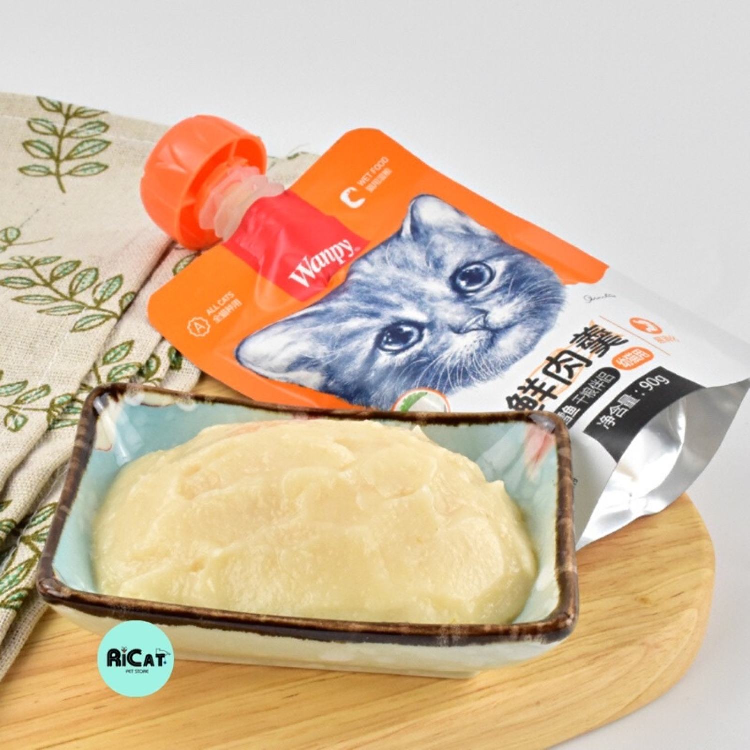 Súp Thưởng Cho Mèo WANPY Súp Nắp Vặn 90g