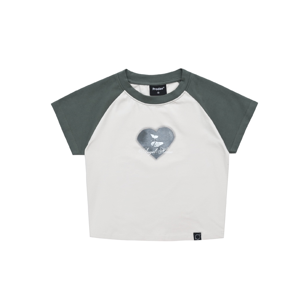 Áo Croptop PRADIES Blur Heart Phom Croptee
