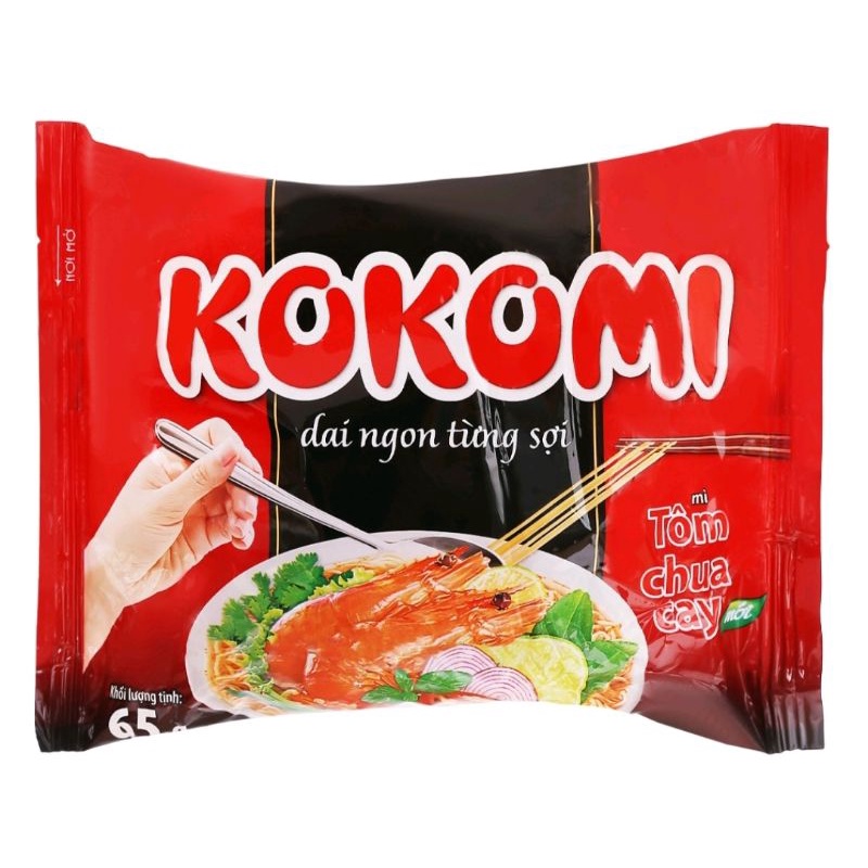 Thùng Mì Kokomi Tôm Chua Cay 30 Gói date mới