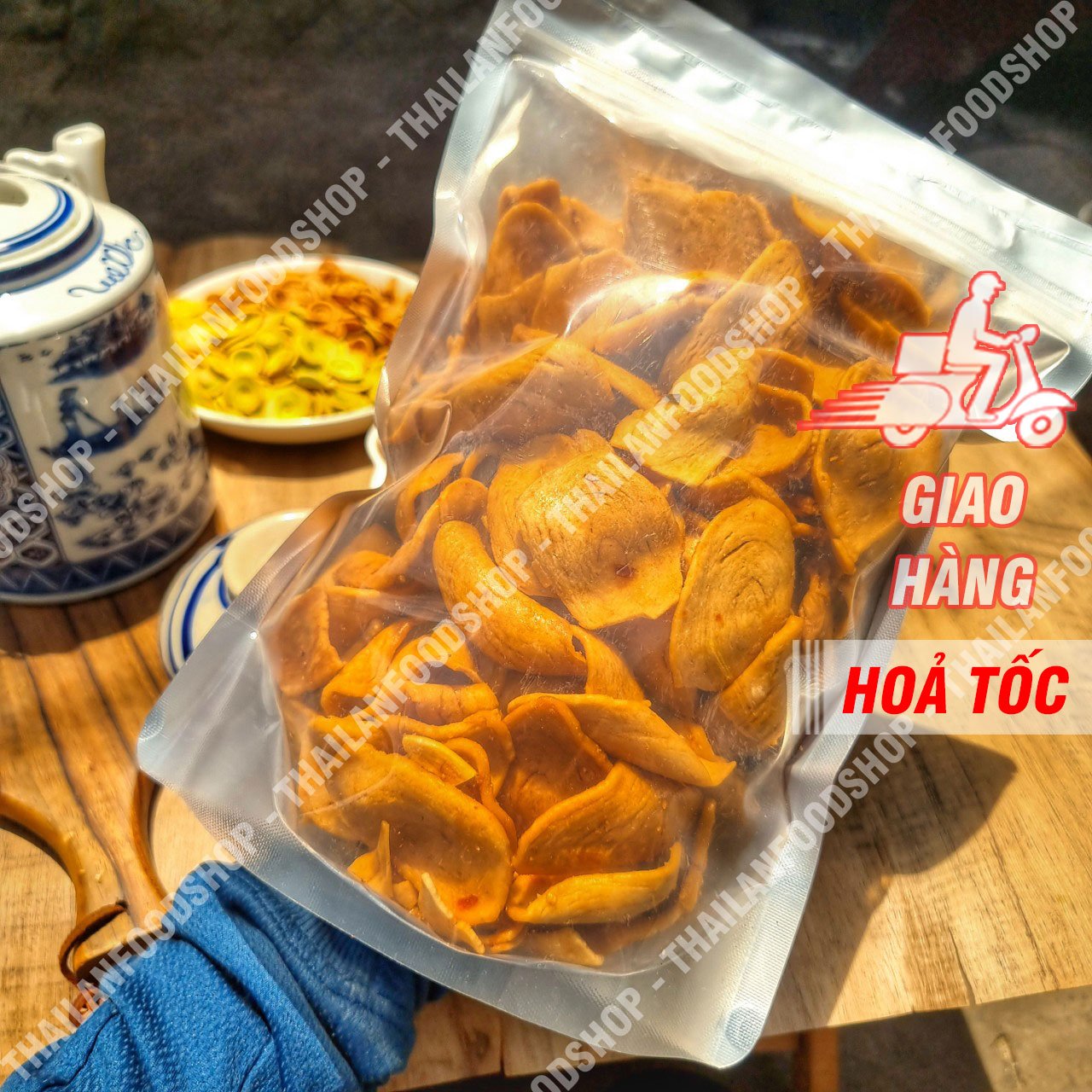 Bánh tai heo sốt mắm ớt túi 500gr