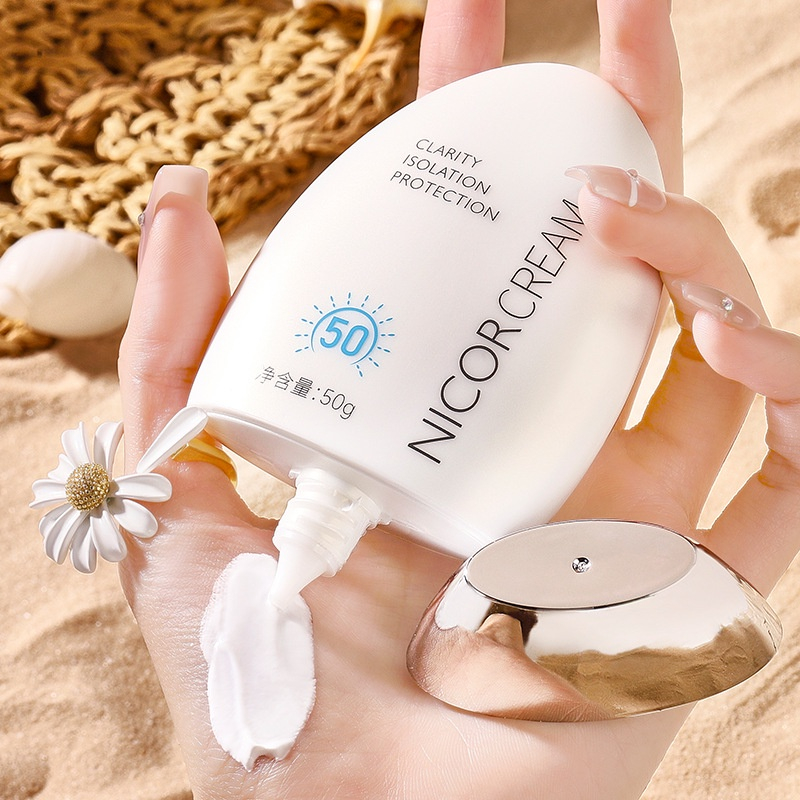 Kem Chống Nắng 50 SPF Nicor, Kem chống nắng trắng da, dưỡng ẩm, kiềm dầu