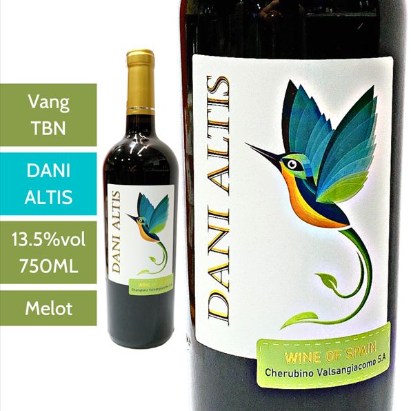 Vang Dani Altis nhập khẩu Tây Ban Nha - Nước nho không qua chưng cất