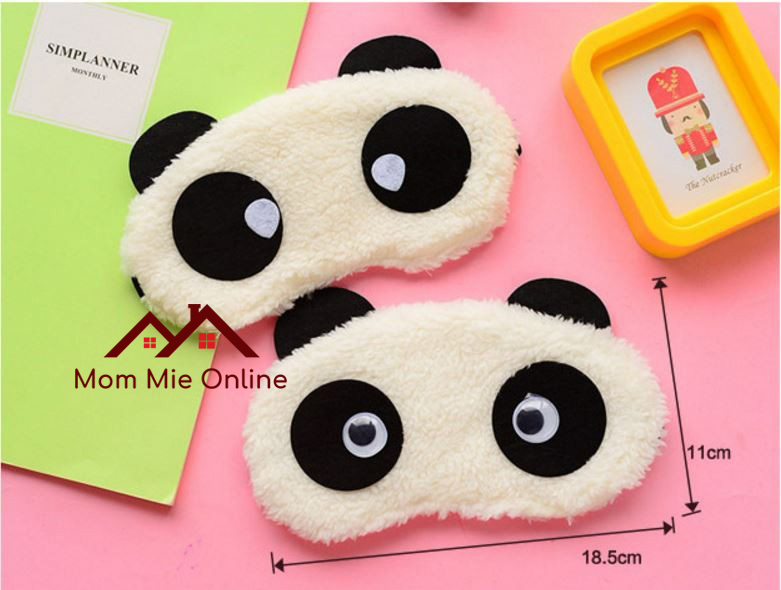 Bịt mắt ngủ gấu trúc vải bông - I043