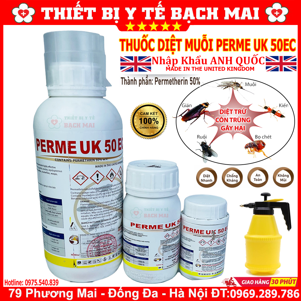 Thuốc Diệt Muỗi Perme UK 50EC 100ml Anh Quốc