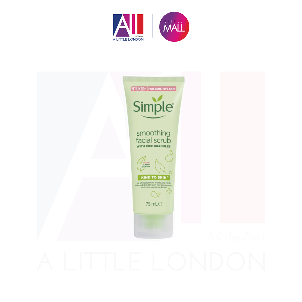 Tẩy da chết Simple Kind To Skin Smoothing Facial Scrub 75ml (Bill Anh)