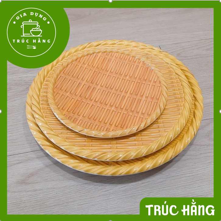 Mẹt tre nhựa đựng bún đậu mắm tôm tròn đủ kích thước