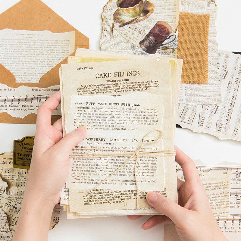 Giấy Báo Trang Trí Sổ - Crafting Paper (10 Tờ)