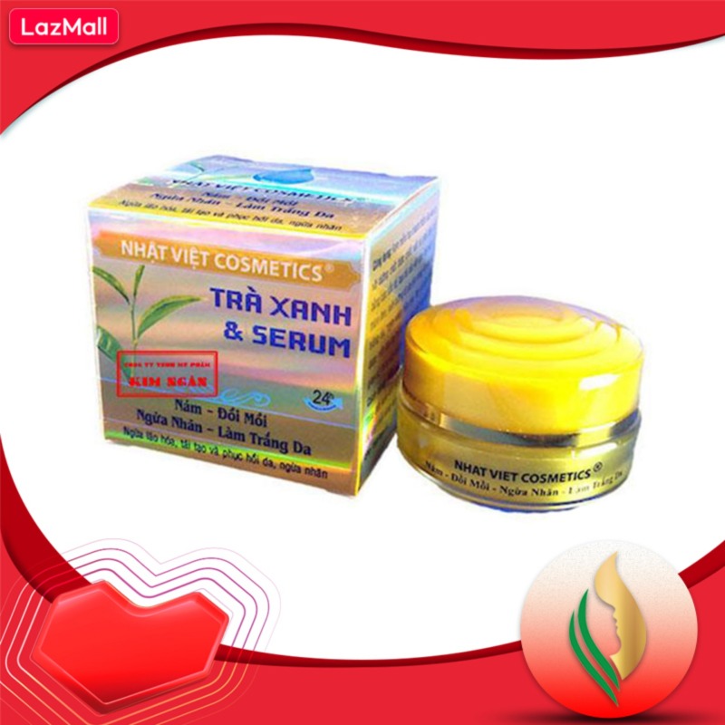 Kem Trà Xanh Trắng Da, Chống Nhăn, Ngừa Nám (13g)